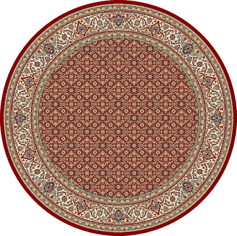 Dynamic Rugs Ancient Garden 57011 Red / Ivory Rugs - Round