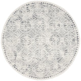 Safavieh Dip Dye 7'-0" x 7'-0" Rug in Silver / Ivory