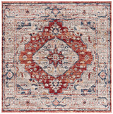 Safavieh Luna 6'-7" x 6'-7" Rug in Beige / Rust Blue