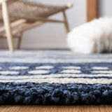 Safavieh Micro-Loop 5'-0" x 8'-0" Rug in Navy / Ivory