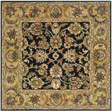 Safavieh Classic 6'-0" x 6'-0" Rug in Black / Gold