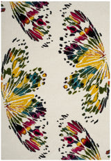 Safavieh Fiesta Shag 4'-0" x 6'-0" Rug in Cream / Multi