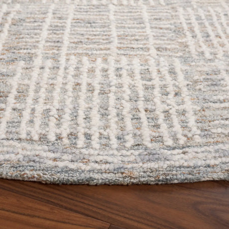 Safavieh Abstract 6'-0" x 6'-0" Rug in Brown / Ivory