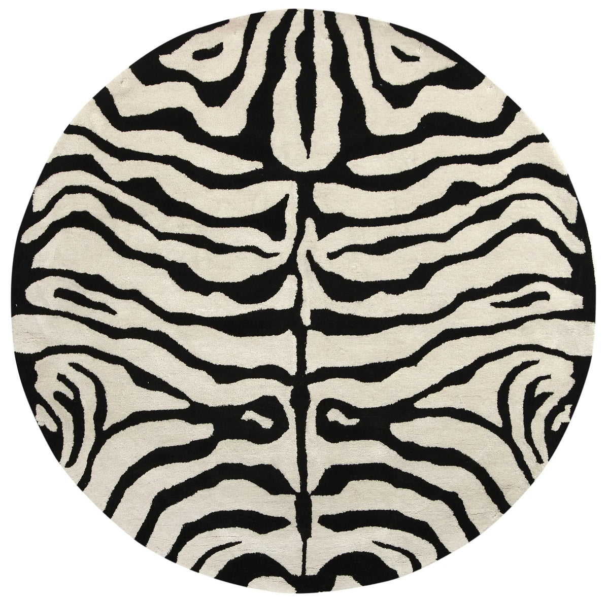 Safavieh Soho 6'-0" x 6'-0" Rug in Black / White