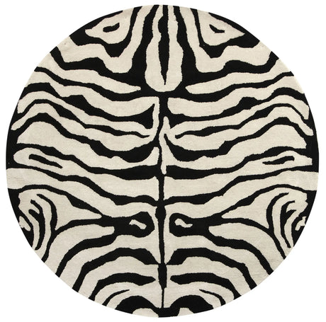 Safavieh Soho 6'-0" x 6'-0" Rug in Black / White