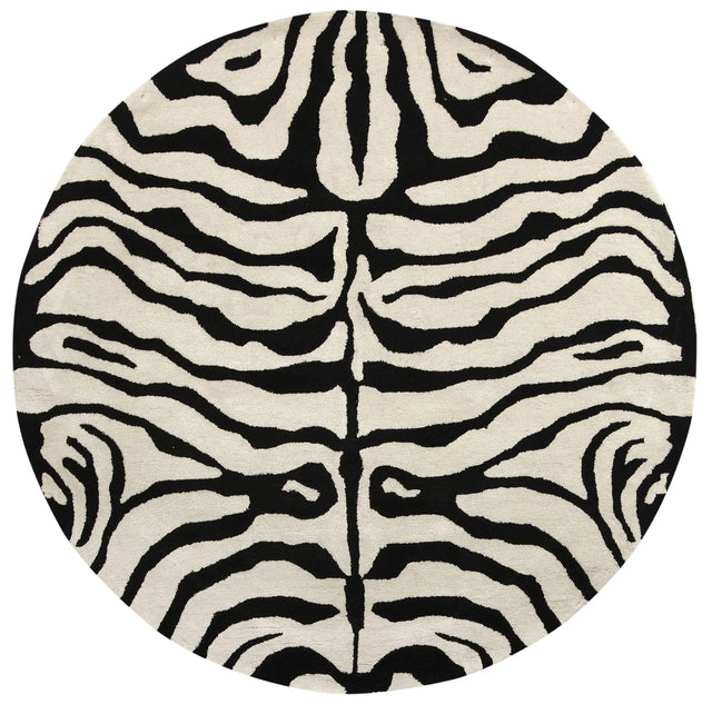 Safavieh Soho 6'-0" x 6'-0" Rug in Black / White