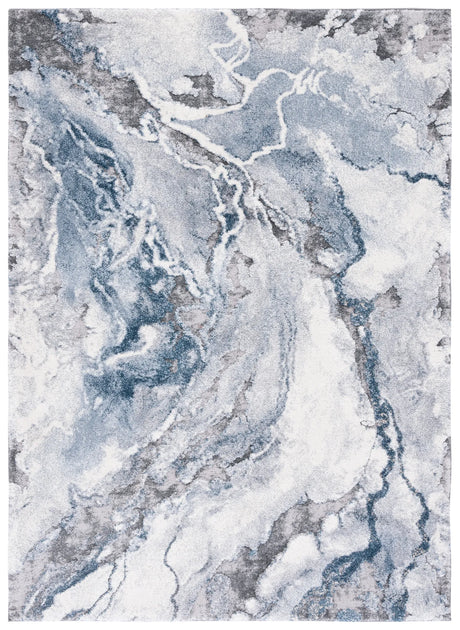 Safavieh Cyrus Shag 4'-5" x 6'-5" Rug in Ivory / Blue