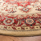 Safavieh Mahal 6'-7" x 6'-7" Rug in Creme / Red