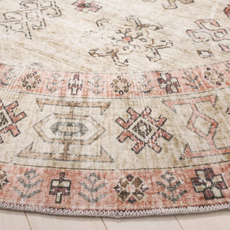 Safavieh Arizona 6'-0" x 6'-0" Rug in Olive / Red