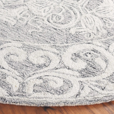 Safavieh Abstract 6'-0" x 6'-0" Rug in Ivory / Light Grey