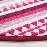 Safavieh Montauk 6'-0" x 6'-0" Rug in Pink / Ivory