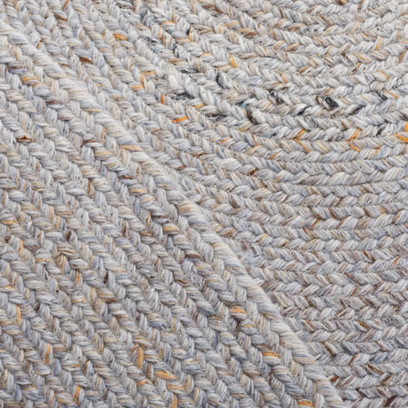 Safavieh Braided 5'-0" x 5'-0" Rug in Grey / Yellow