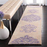 Safavieh Wyndham 2'-3" x 9'-0" Rug in Beige / Lavander