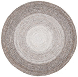 Safavieh Braided 5'-0" x 5'-0" Rug in Brown / Beige