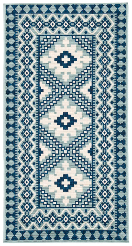 Safavieh Veranda 2'-7" x 5'-0" Rug in Ivory / Blue