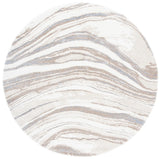 Safavieh Cyrus Shag 6'-7" x 6'-7" Rug in Ivory / Grey