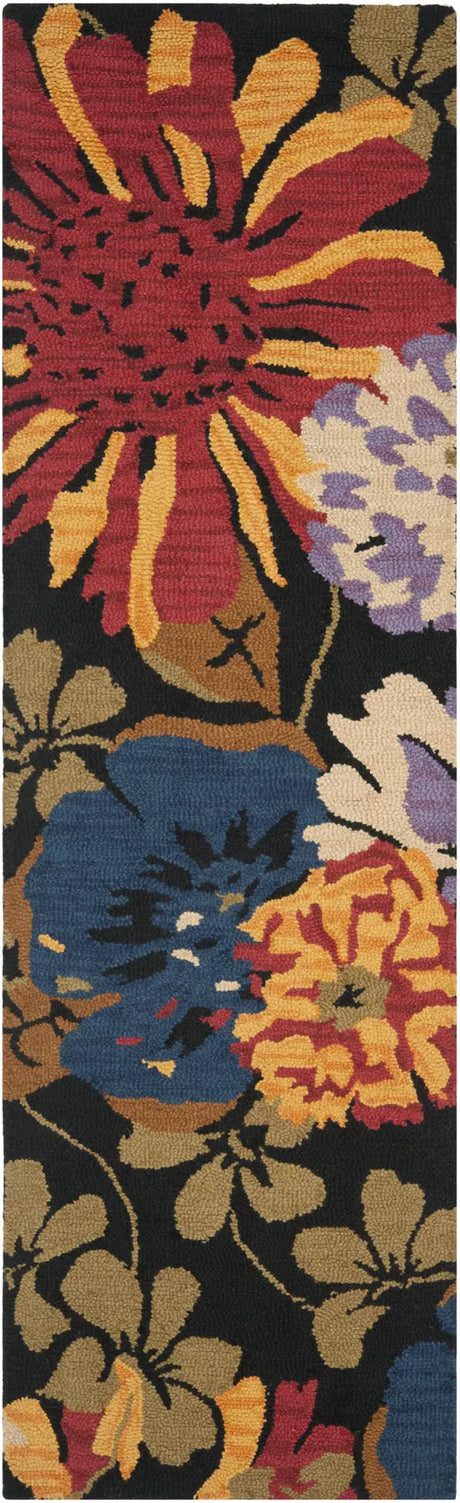 Safavieh Jardin 2'-3" x 8'-0" Rug in Black / Multi