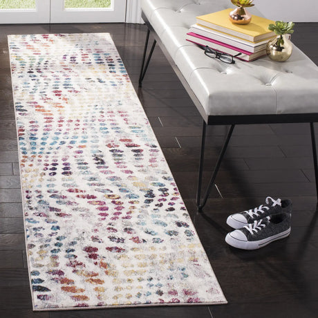 Safavieh Aria 2'-0" x 8'-0" Rug in Cream / Wine