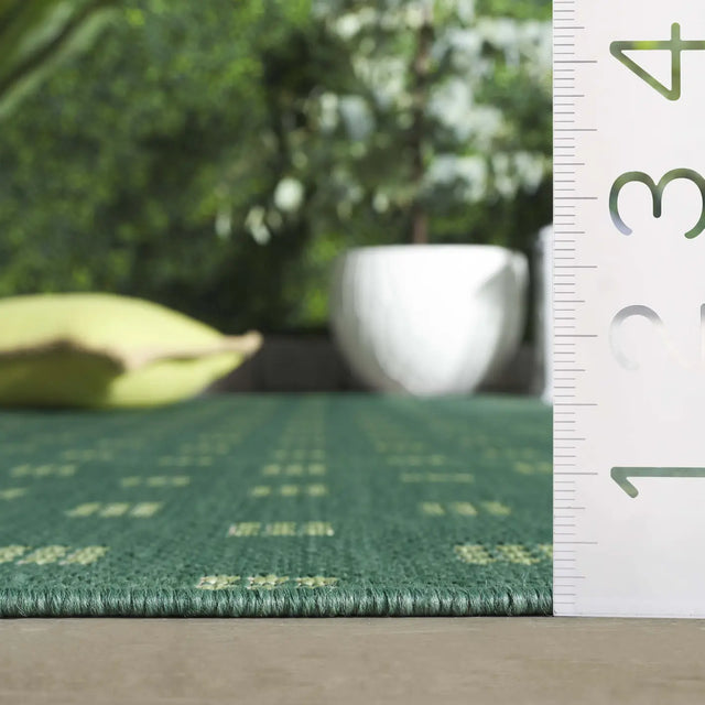 Safavieh Terrace 800 4'-0" x 6'-0" Rug in Dark Green / Light Green