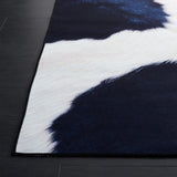 Safavieh Faux Hide 4'-0" x 6'-0" Rug in Ivory / Dark Blue