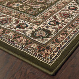 Oriental Weavers Sphinx Ariana 213g8 Green / Ivory Rugs - corner detail