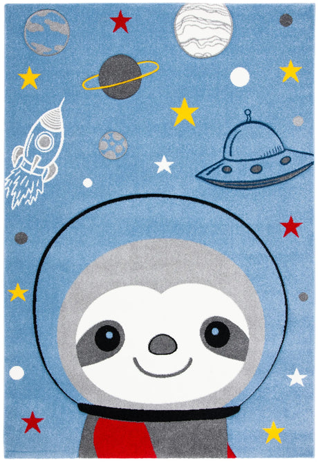 Safavieh Carousel Kids 100 4'-0" x 6'-0" Rug in Blue / Grey