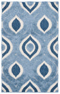 Safavieh Florida Shag 3'-3" x 5'-3" Rug in Blue / Ivory