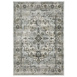 Oriental Weavers Gemini 020Z2 Grey/ Blue Rug - main flat