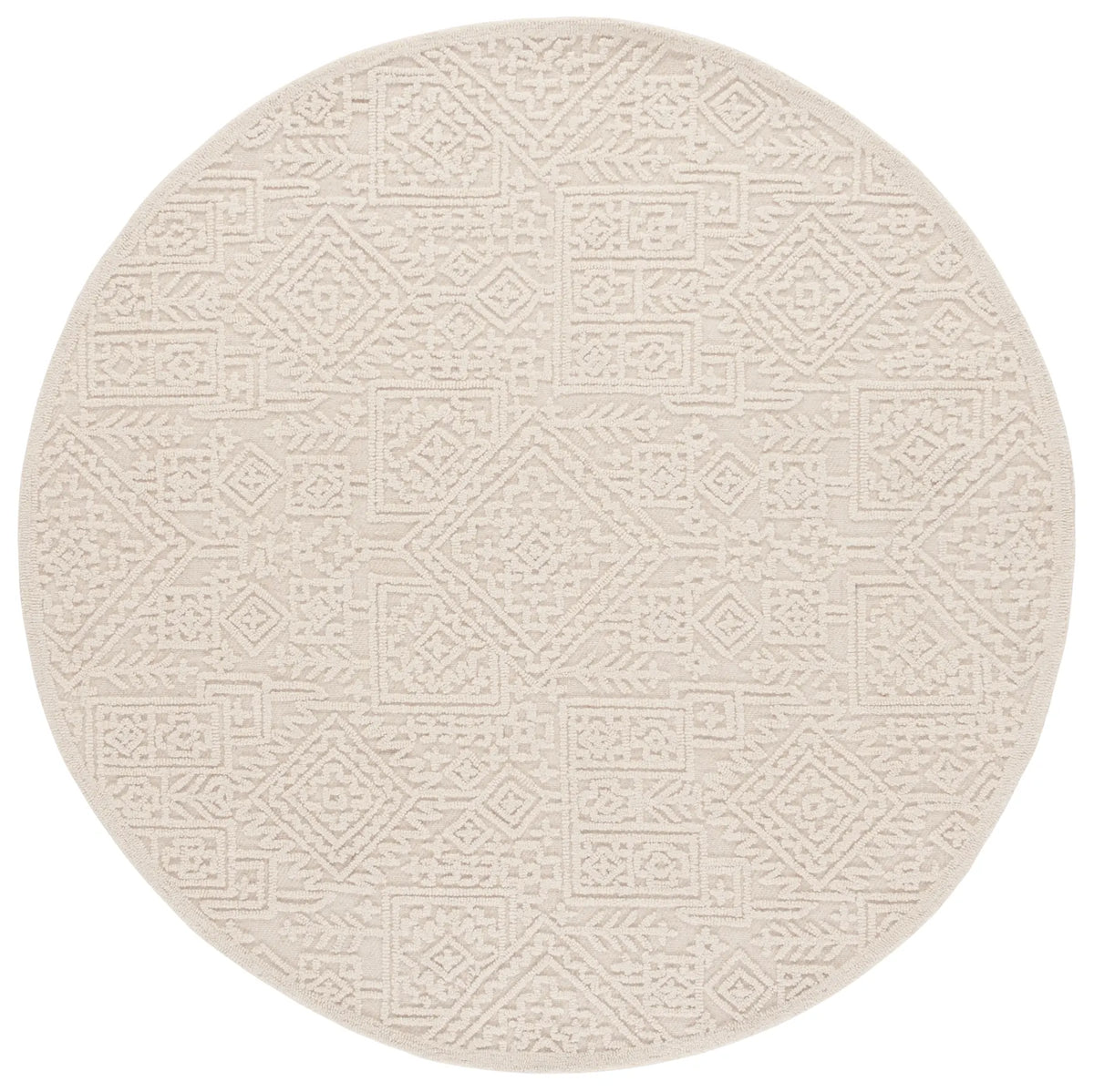 Safavieh Textural 6'-0" x 6'-0" Rug in Ivory
