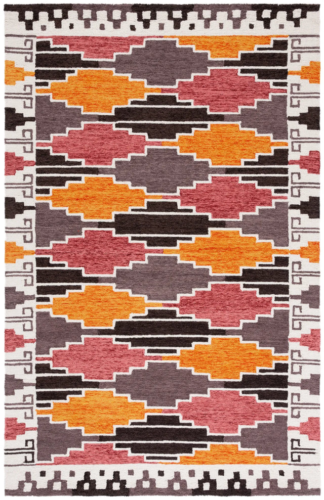 Safavieh Rodeo Drive 4'-0" x 6'-0" Rug in Black / Rust