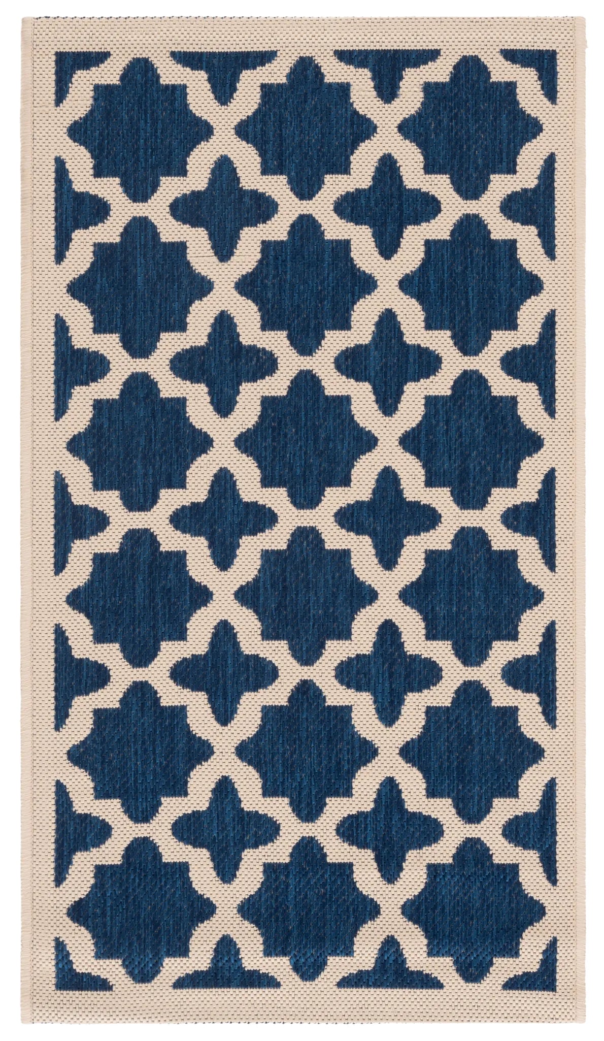 Safavieh Courtyard 2'-0" x 3'-7" Rug in Navy / Beige