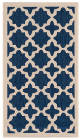 Safavieh Courtyard 2'-0" x 3'-7" Rug in Navy / Beige