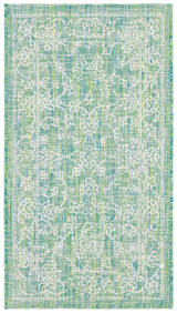 Safavieh Courtyard 2'-0" x 3'-7" Rug in Green / Ivory