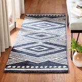 Safavieh Micro-Loop 2'-3" x 7'-0" Rug in Navy / Ivory