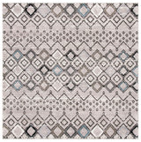 Safavieh Amsterdam 6'-7" x 6'-7" Rug in Light Grey / Brown