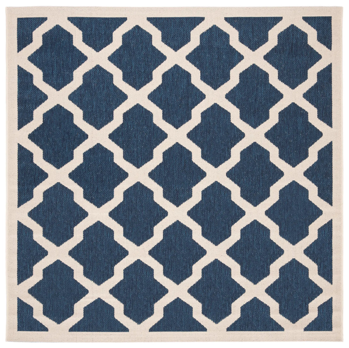 Safavieh Courtyard 5'-3" x 5'-3" Rug in Navy / Beige