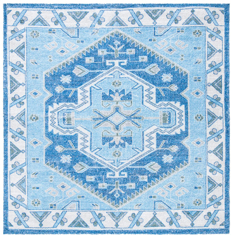 Safavieh Saffron 6'-0" x 6'-0" Rug in Blue / Ivory