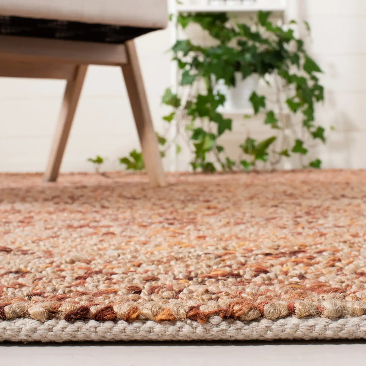 Safavieh Bohemian 4'-0" x 6'-0" Rug in Natural / Rust