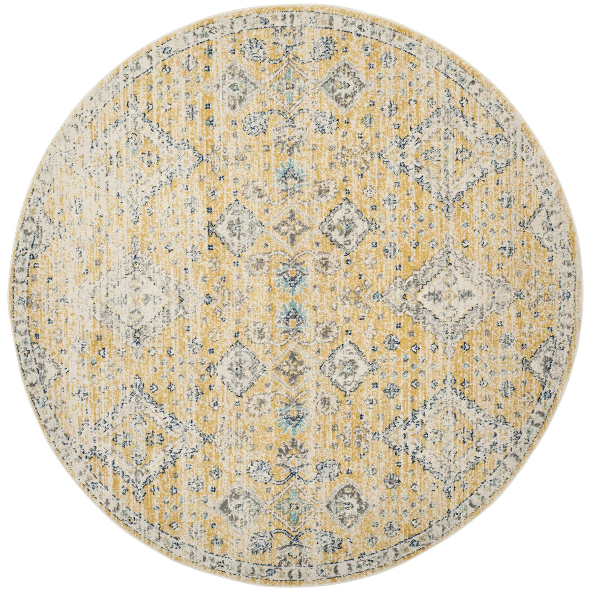 Safavieh Evoke 6'-7" x 6'-7" Rug in Gold / Ivory