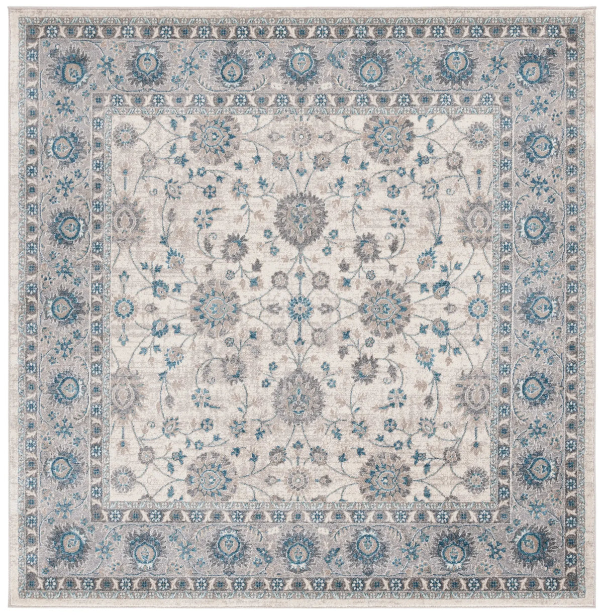 Safavieh Sofia 6'-7" x 6'-7" Rug in Ivory / Blue
