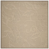 Safavieh Courtyard 7'-10" x 7'-10" Rug in Natural / Brown
