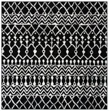 Safavieh Tulum 6'-7" x 6'-7" Rug in Black / Ivory