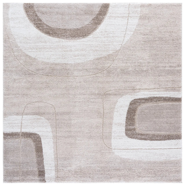 Safavieh Northport 800 6'-7" x 6'-7" Rug in Taupe / Ivory