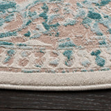 Safavieh Passion 6'-7" x 6'-7" Rug in Turquoise / Ivory