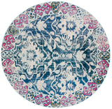 Safavieh Madison 6'-7" x 6'-7" Rug in Navy / Ivory