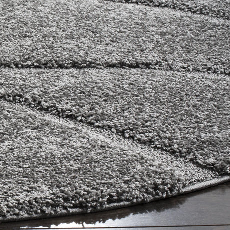 Safavieh Florida Shag 5'-0" x 5'-0" Rug in Grey / Grey