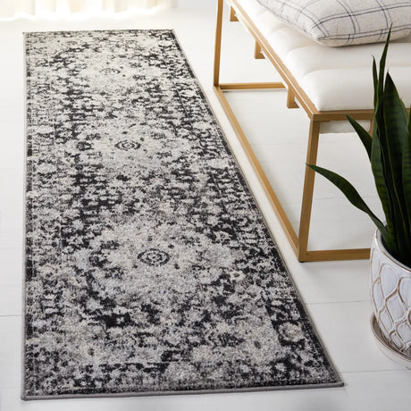 Safavieh Madison 2'-3" x 8'-0" Rug in Black / Grey