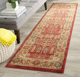 Safavieh Mahal 2'-2" x 10'-0" Rug in Red / Natural