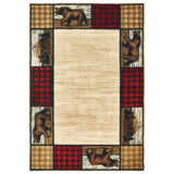 Oriental Weavers Sphinx Woodlands 9603C Ivory / Multi Rugs - main flat