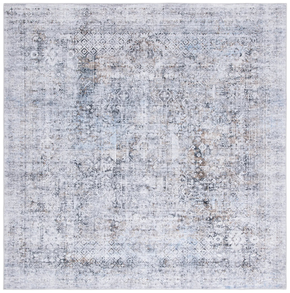 Safavieh Santa Monica 6'-0" x 6'-0" Rug in Beige / Charcoal